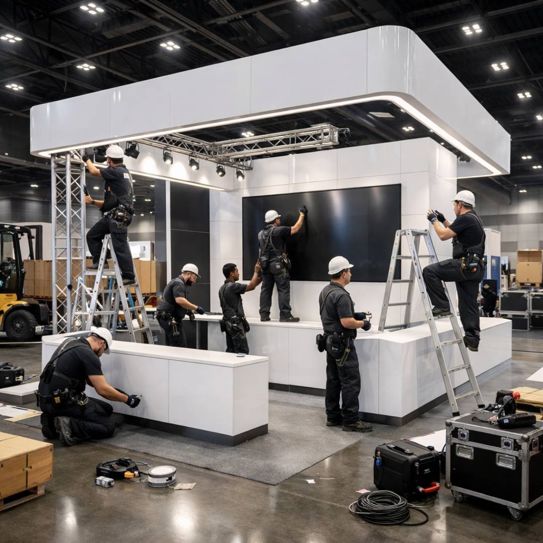 exhibition logistics booth installation services in USA